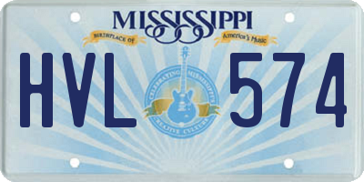 MS license plate HVL574