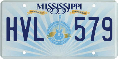 MS license plate HVL579
