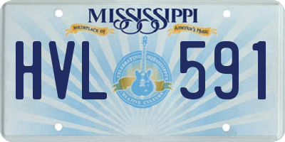 MS license plate HVL591