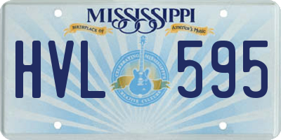 MS license plate HVL595
