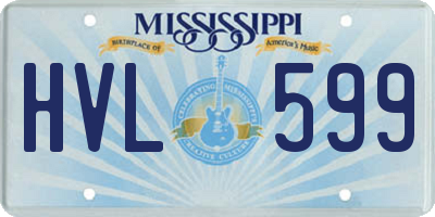 MS license plate HVL599