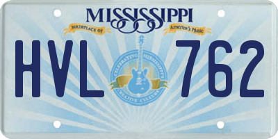 MS license plate HVL762