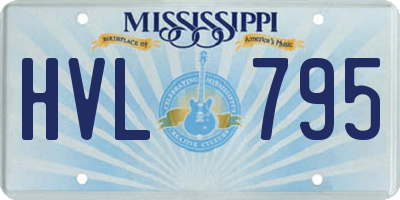 MS license plate HVL795