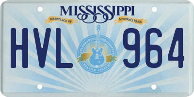 MS license plate HVL964