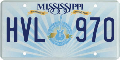 MS license plate HVL970