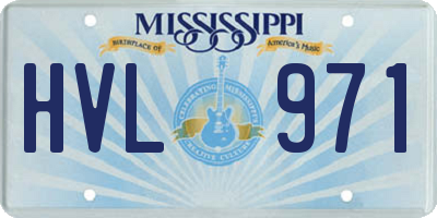 MS license plate HVL971