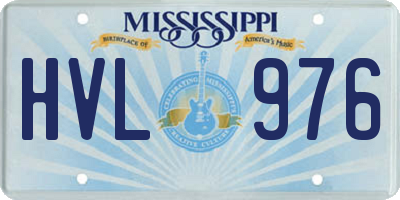 MS license plate HVL976