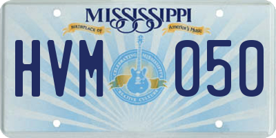 MS license plate HVM050