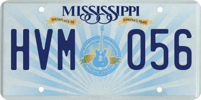 MS license plate HVM056
