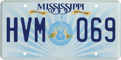 MS license plate HVM069