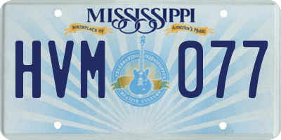 MS license plate HVM077