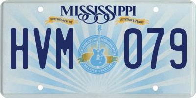 MS license plate HVM079