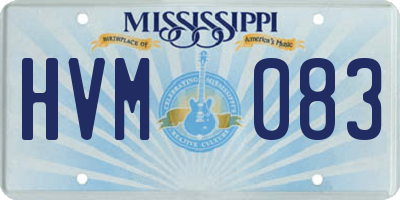 MS license plate HVM083