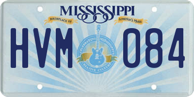 MS license plate HVM084
