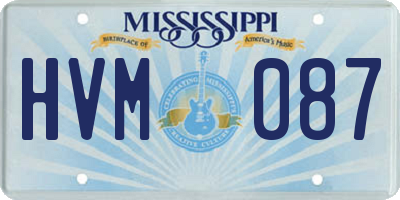 MS license plate HVM087