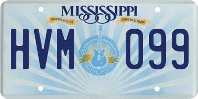 MS license plate HVM099