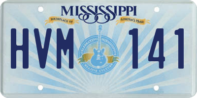 MS license plate HVM141