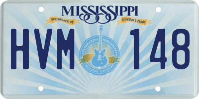 MS license plate HVM148