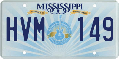MS license plate HVM149
