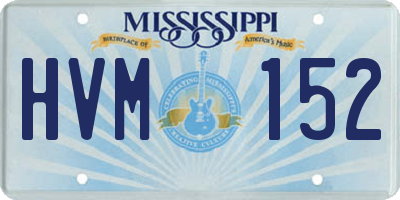 MS license plate HVM152