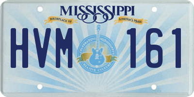 MS license plate HVM161