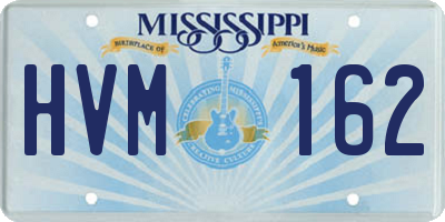 MS license plate HVM162