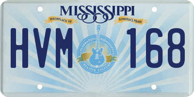 MS license plate HVM168