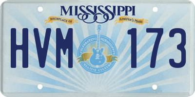MS license plate HVM173