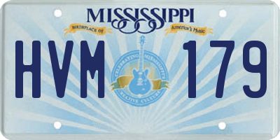 MS license plate HVM179