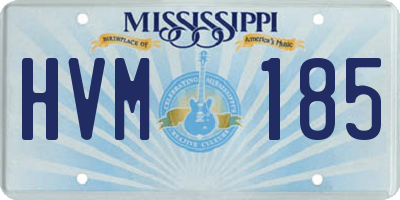 MS license plate HVM185
