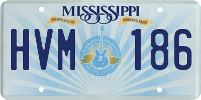 MS license plate HVM186