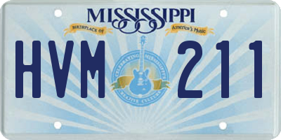 MS license plate HVM211
