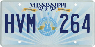 MS license plate HVM264