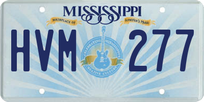 MS license plate HVM277
