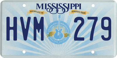 MS license plate HVM279