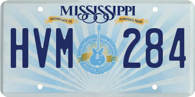 MS license plate HVM284