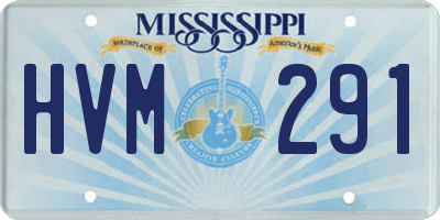 MS license plate HVM291