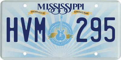 MS license plate HVM295