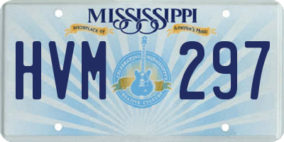 MS license plate HVM297