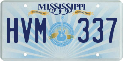 MS license plate HVM337