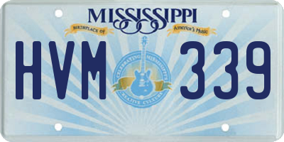 MS license plate HVM339