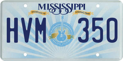 MS license plate HVM350
