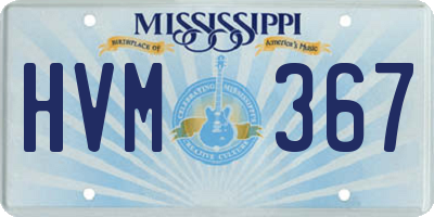 MS license plate HVM367