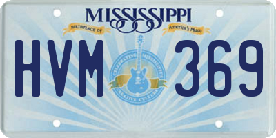 MS license plate HVM369