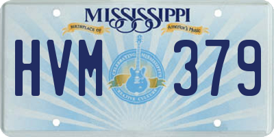 MS license plate HVM379