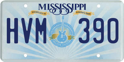 MS license plate HVM390