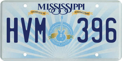MS license plate HVM396