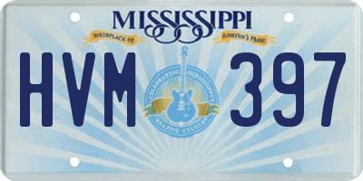 MS license plate HVM397