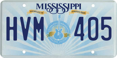 MS license plate HVM405