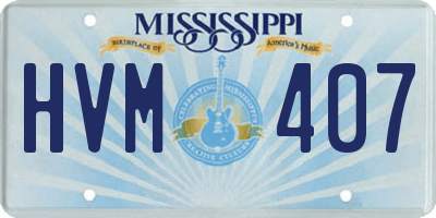 MS license plate HVM407